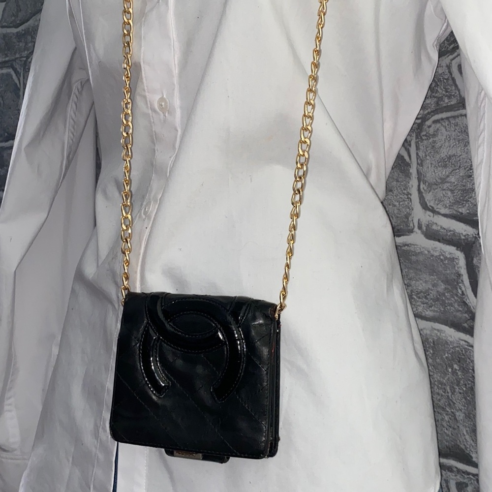 Authentic Chanel Cambon Line Quilted Wallet